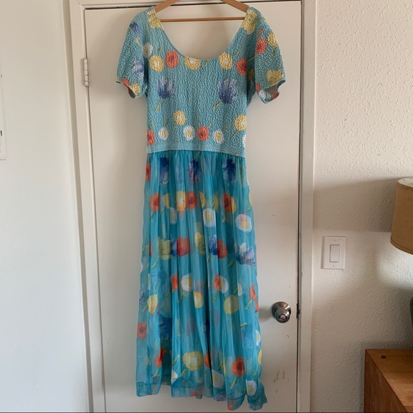☀️ Vintage floral dress - Picture 5 of 8
